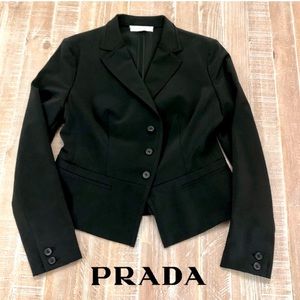 ❌SOLD❌Black Prada blazer coat jacket